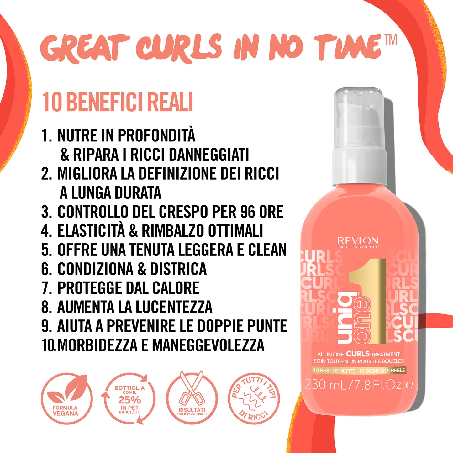 Revlon Uniqone Curls Treatment 230 ML